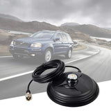 UAYESOK 5.9inch (150mm) NMO Magnetic Mount Antenna Base Ham Mobile Radio Antenna Magnet Mount with 5M(16.4ft) RG58 Coaxial Cable PL-259 Plug for HF/VHF/UHF NMO Antenna