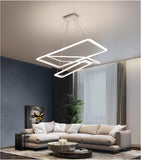 Rectangle Chandeliers Lights Compatible with Living Room Dining Room Pendant Lights Office Desks Lamps