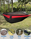 Sunyear Camping Hammock-Hammocks with Net and Rain Fly Tarp - Portable Single&Double Lightweight Nylon Parachute Hammocks with Hammock Tree Straps for Backpacking Hiking Travel Camping Indoor Outdoor