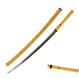 1095 Clay Tempered Shirasaya Katana, Hand Forged Full Tang Blade