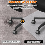 Office Chair Mat for Carpeted Floors, Desk Mats 48"X30" for Rolling Desk on Low Pile Carpets