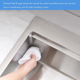 VOKIM 33 Inch Drop In Kitchen Sink Workstation - 33 x 22 Inch Drop In Sinks 16 Gage Stainless Steel Topmount Sinks Single Bowl 10'' Deep Handmade Above the Counter sink with Cutting Board& Strainer