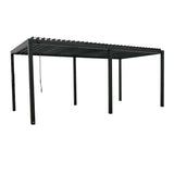 Backyard Discovery Sarasota 20' x 10' Galvanized Steel Louvered Pergola Kit with Adjustable Roof