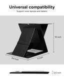 Folding Laptop Stand Lap Desk, Portable & Mini Computer Stand Laptop Desk for Travel and Home Office, Ergonomic Design, Black MOFT