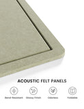 Fluxynara Felt Bulletin Board, 47.2" x 35.4", Sage