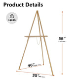 DJAR 3 Pcs 63" Adjustable Wooden Display Easel Stand for Sign