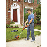 BLACK+DECKER Combination String Trimmer, Lawn Mower, and Edger, Cordless 3-in-1 (MTC220)