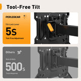 Perlegear Long Arm TV Wall Mount for 26–70 inch TVs up to 100 lbs