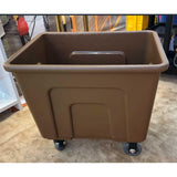 Commercial Laundry Cart, Heavy-Duty Plastic Linen Trolley for Hotel Housekeeping