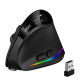 AOC Ergonomic Mouse, 2.4GHz Wireless Bluetooth Vertical Mouse, Rechargeable