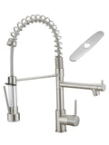 AIMADI Faucet for Kitchen Sink,Commercial Single Handle Single Hole Pull Down Kitchen Faucet with Deck Plate llaves para fregaderos de cocina