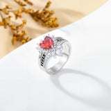 Oseew 2027 Senior Graduation Gift Ring for Women High School (White Gold)