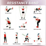 WHATAFIT Resistance Bands,Pull Up Assist Bands Set with Handles, Exercise & Workout Bands with Door Anchor for Men & Women – Home Fitness Equipment for Strength Training, Stretching