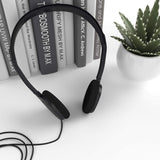 Maeline Bulk Classroom Student Headphones with Microphone, Black On Ear Stereo Headphones with Mic for Kids Online Learning, Library, School, Airplane, Travel - 3.5mm Plug - 1000 Pack