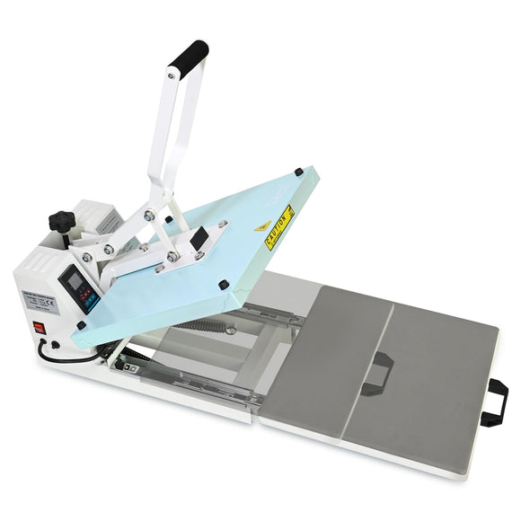 Heat Press 15x15 inch Industrial Quality Sublimation Heat Press, Slide Out Heat Transfer Machine for T-Shirt, Blue PlanetFlame