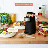 Electric Can Opener with Auto-Turn Operation for Standard & Tall Cans, Stainless Steel Blade for Easy Kitchen Counter Use (Black)