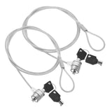 UKCOCO 10 Sets Laptop Lock Notebook Lock Cable Laptop Lock Hardware Cable Lock Kit Retractable Wire Lock for Tablet Computers Laptops Chain Lock Alloy Multifunction Sewing