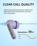 Purple Wireless Earbuds P1 PRO, Earphones Wireless Bluetooth Headphones with Clear Call BYDTOOPCBD