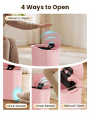 Cesun 5 Gallon Automatic Bathroom Trash Can with Lid, Pink, Touchless