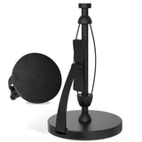 VEHHE Paper Towel Holder Countertop, One-Handed Tear, Stainless Steel, Stand Paper Towel Holder with Spring Activated Arm & Non Slip Weighted Base, for Kitchen Bathroom (Black)