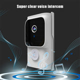 Splenssy WiFi Smart Video Doorbell Camera with Chime, 720P Smart Video Doorbell, Wireless HD Camera, PIR Motion Detection, Alarm Security Doorbell, Visual Call 2-Way Audio for Home Office Apartment
