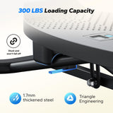 MERACH Balance Board for Adults, Rocking Stepper with Resistance Bands, Portable Wobble Board Featuring LCD Monitor, 300 lbs Capacity Ski Balance Trainer