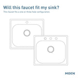 Moen Essie Matte Black MotionSense Wave One-Handle Touchless Kitchen Faucet with Pulldown Sprayer and Soap Dispenser, 87014EWBL