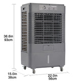 YougetTech 37'' Swamp Cooler Outdoor, 3000CFM Evaporative Air Cooler with 8 Gal Water Tank, Portable Evaporative Cooler with Dust proof bag, 120° Oscillation, 3 Speed for Garage, Yard, Patio, Grey