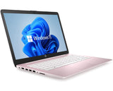 HP Newest 14" HD Laptop, Windows 11, Intel Celeron Dual-Core Processor Up to 2.60GHz, 4GB RAM, 64GB SSD, Webcam, Dale Pink(Renewed) (Dale Pink) HP