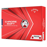 2020 Callaway Chrome Soft Golf Balls (Truvis Red/White) Callaway