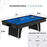 Fat Cat Tucson MMXI 7-Foot Billiard/Pool Game Table