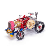 MechPuConToy Flame Eater Vacuum Engine Stirling Wheel Tractor Model Educational Mechanical Vehicle Artwork