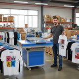 Large Format Heat Press Machine for T-Shirt 31" x 39" Textile Manual Operation Hand Force