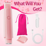 2-in-1 Women’s Bikini Trimmer & Electric Razor – Rechargeable IPX7 Waterproof Body Hair Trimmer & Facial Hair Remover, Cordless Lady Shaver for Bikini Line, Underarms, Legs, Arms, Wet & Dry Use