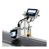 ACE4U 130PLUS Industrial Online Inkjet Printer 12.7/25.4mm Nozzle with 4.3inch Screen QR Barcode Batch Number Logo Date Printer(25.4mm Without Ink)
