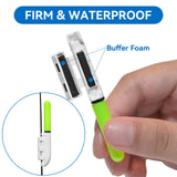 DunkTeam 6PCS Night Fish Strike Alert Glow Stick Alert, Fishing Bite Alarm, LED Fishing Alarm with Bell, Fishing Glow Sticks with 8PCS CR425 Battery