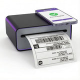 Zeturn 4x6 Thermal Shipping Label Printer - Wireless Bluetooth, Rechargeable Battery, No Ink Needed - for iPhone, Android, Home
