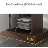 Wooden Lectern Podium Stand with Drawer Floor Standing Reception Desk for Conference Auditorium Church - Versatile Speaking Podium for Events and Presentations