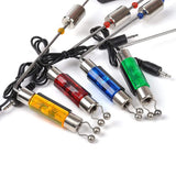 QCdeSoulBLV Carp Fishing Swingers Illuminated Bite Indicator 4PCS, Fishing Alarm Component with Hard Handle