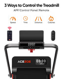 2-in-1 Foldable Treadmill with 3-Level 10% Incline, Walking Pad for Home Small Office, Compact Portable Under Desk Treadmill with Handle,Dual LED Display