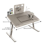 Foldable Lap Desk, Adjustable Angle & Height Portable Bed Laptop Tray Table