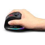 Karlak Vertical Ergonomic Mouse Wireless Vertical Mouse (Black)