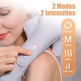 MASGRE Electric Shiatsu Back and Neck Massager, Cordless Shoulder Massager with Heat, Deep Tissue 3D Kneading Massage Pillow for Shoulder, Leg, Body Muscle Pain Relief, Gifts for Men Women