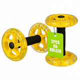 Exercise Ab Roller Wheel Tummy Weight Equipment Abdominal Roller Hand Weights Dumbbell for Yellow Fitness Device