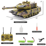 Hitish RC Tank - 2.4Ghz Remote Control Army Tank Toys with Auto Demo Sound Light Smoke - 13 Channel Military Vehicles Model Gift for Kids Adults Boys Age 6-8 9-12, Army Beige