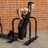 ProsourceFit Dip Stand Station, Heavy Duty Ultimate Body Press Bar with Safety Connector for Tricep Dips ProsourceFit