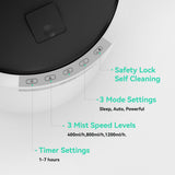 Y&O Steam Humidifier Large Room, 10L/2.64Gal Whole House Humidifier with 304 Stainless Steel Heater, Filterless, No White Dust, Warm Mist Humidifier for Baby Bedroom, 1200ml/h Output