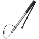 SAN Like Telescopic Fishing Gaff,Aluminum/Fiberglass Pole with Nonslip Rubber Handle,Stainless Steel Hook with M8 Screw, Fish Gaff Can Float When Extending - Good for Freshwater and Saltwater Fishing