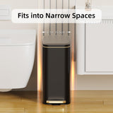 Small Bathroom Trash Can with Lid Soft Close, Step Pedal