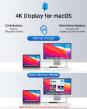 13-in-1 Docking Station Dual Monitor 4K LIONWEI USB C Hub for Laptop Mac